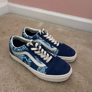 limited edition solar floral old skool vans